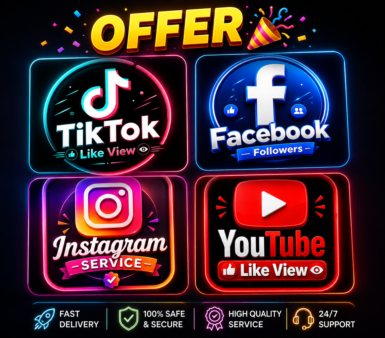 Like and flowers offer 🎉